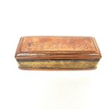 A Dutch brass and copper tobacco box, 18th century