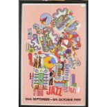 Paolozzi, Eduardo 1924-2005 British AR Posters for Soho Jazz Festival 1994,1989,1988, 1990 Four Item