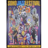 Paolozzi, Eduardo 1924-2005 British AR Poster Soho Jazz Festival 1993, 1995, 1996 3 items.