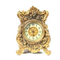 Art Nouveau ormolu clock.