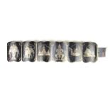 Silver niello Siam bracelet.