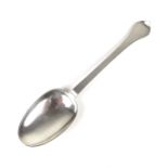 A William & Mary silver trefid tablespoon, late 17th century