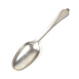 A William & Mary silver dog nose tablespoon, early 18th century