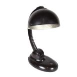 A brown bakelite table lamp by Eric Kirkman Cole, circa 1930s