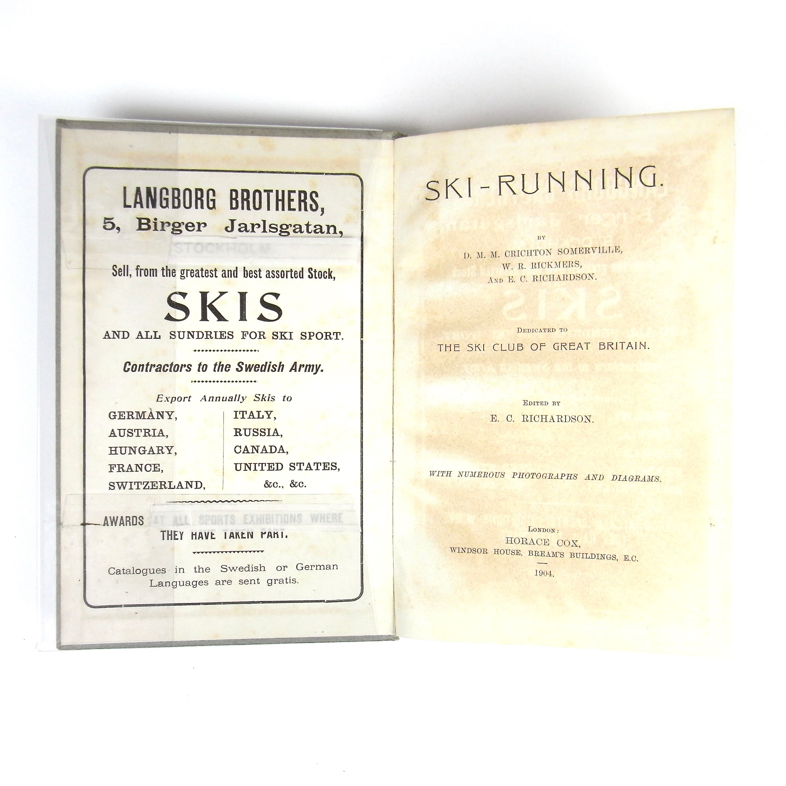Book: Ski-Running - Dedicated to The Ski Club Of Great Britain, First Edition, 1904 - Image 2 of 2