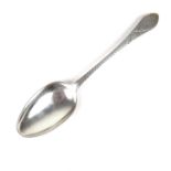 A George III silver tablespoon, 18th century