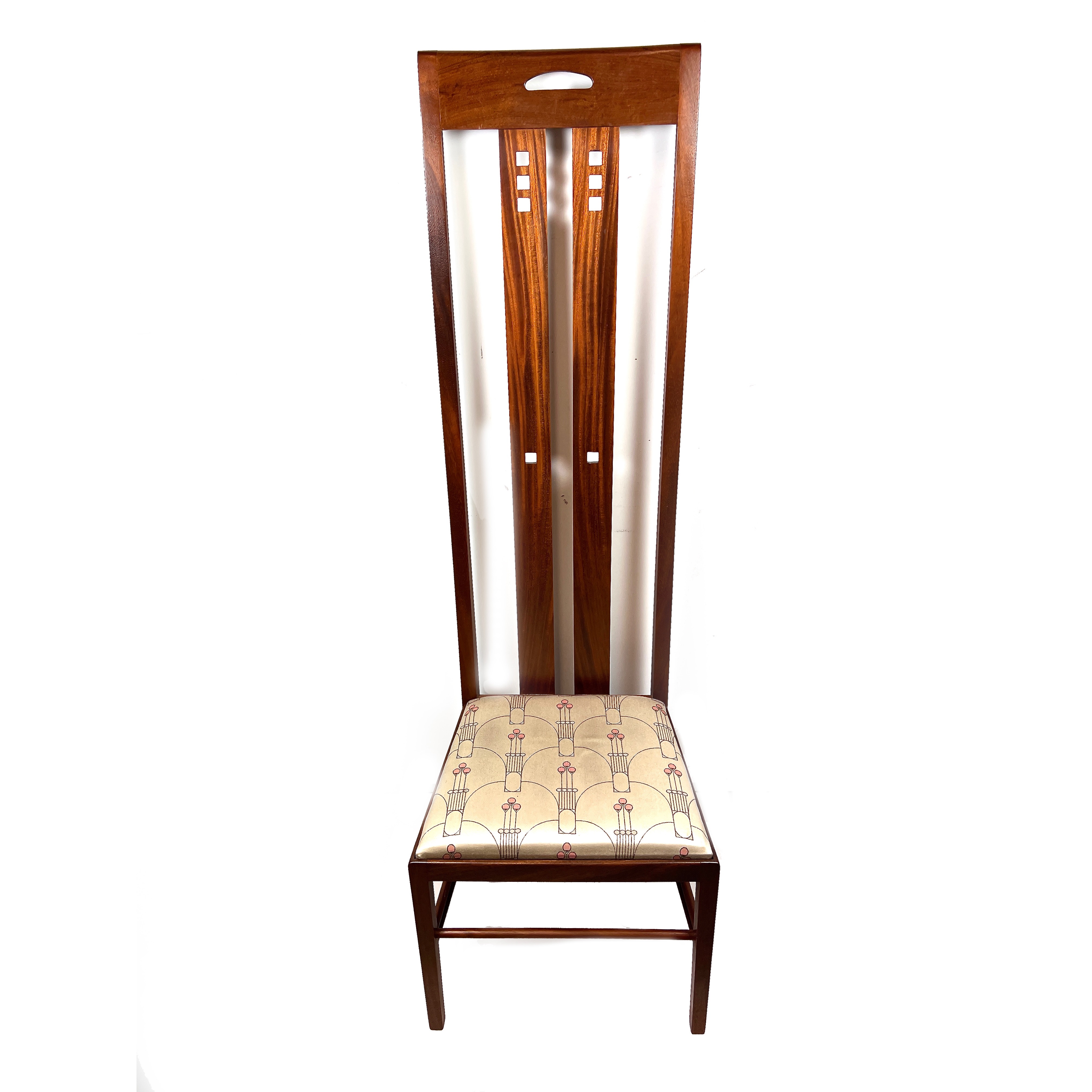 Two Charles Rennie Mackintosh style dining chairs, 21st century - Image 3 of 3