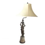 A Neo Classical bronze table lamp, 19th/20th century