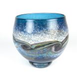 A small Ironbridge glass bowl by Jonathan Harris, circa 2001