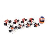 Western Models: A collection of Formula 1 die-cast metal racing cars and mini helmet