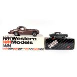 Western Models: Jaguar XK120 'Montlhery' and a Jaguar XJ-C Coupe die-cast metal cars.
