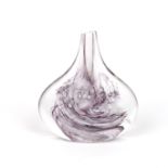 An Isle of Wight glass vase, 20th century