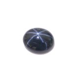 Loose star sapphire cabochon.