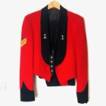 A British Army Sergeant's mess dress uniform