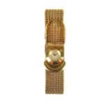 Piaget 18 ct yellow gold belt buckle bracelet watch.