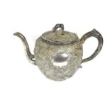 A Chinese silver teapot, Wang Hing, circa 1854 - 1925