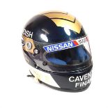 Original Julian Bailey racing helmet worn whilst with Nissan, circa 1989 - 1990