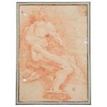 Gaetano Gandolfi (San Giovanni in Persiceto 1734 - Bologna 1802), “Studio di nudo maschile”.