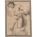 Giuseppe Varotti (Bologna 1715 - 1780), attribuito a, “Studio di figura maschile”.