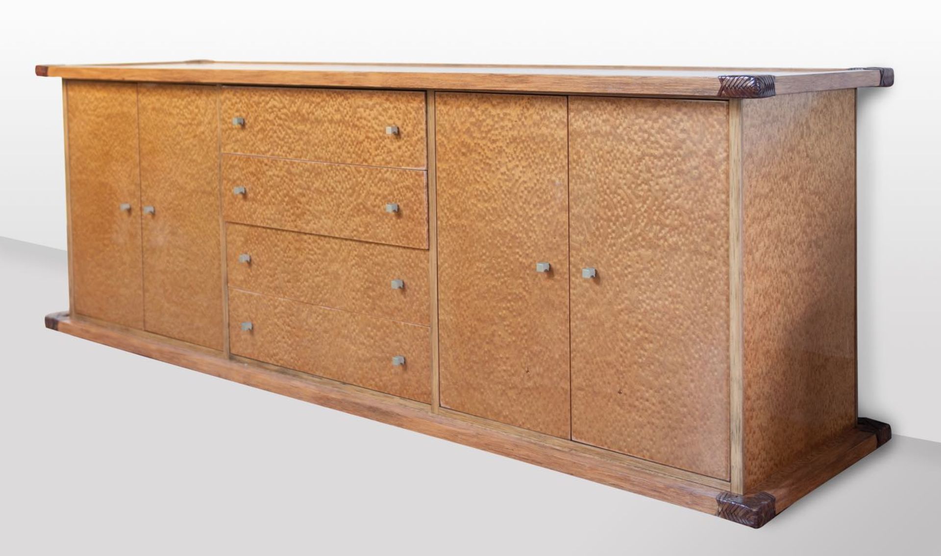 Fabrizio Smania per Studio Smania Interni, Credenza bassa, Anni ‘70.Struttura in manao trafilato - Image 2 of 2