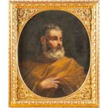 Giovan Battista Gaulli detto Il Baciccio (Genova 1639 - Roma 1709), ambito di, “Santo”. Olio su