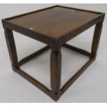 A 20th century elm possibly Scandinavian occasional table 50cm high x 70cm wide x 55cm deep