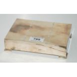 A silver cigarette box, Birmingham 1964 16.5 cm x 10.5 cm Condition report: