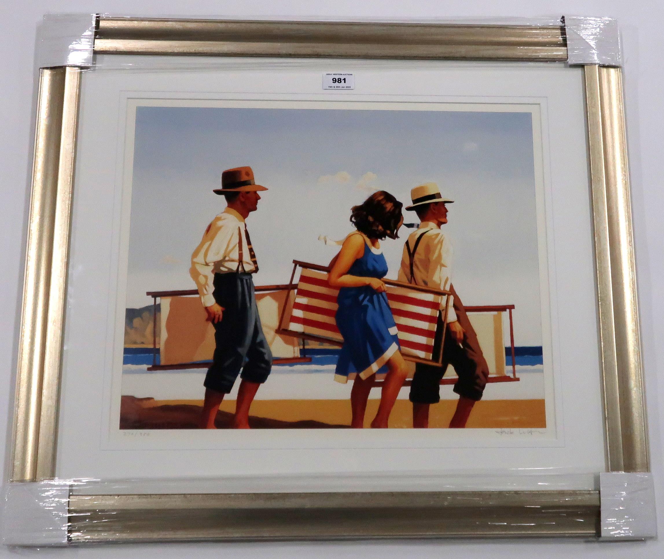 •JACK VETTRIANO (SCOTTISH CONTEMPORARY b. 1951) SWEET BIRDS OF YOUTH Print multiple, signed lower - Image 2 of 4