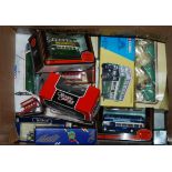 Two boxes of model buses, cars etc including Corgi Classic example etc Condition report: Available