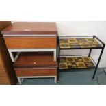 A pair of 20th century Bath Cabinet Makers Ltd bedside tables 48cm high x 61cm wide x 44cm deep
