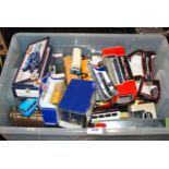 A large box of model buses etc Condition report: Available upon request