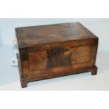 A Victorian walnut box with hinged lid, 35cm wide Condition report: Available upon request