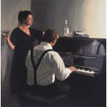 IAIN FAULKNER (SCOTTISH CONTEMPORARY b.1973) SERENADE Giclee print, signed lower right, numbered (