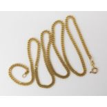 A 9ct gold curb chain necklace, length 50cm, weight 10.6gms Full British import marks