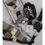 A Citizen EcoDrive, and a collection of fashion watches A condition report is not available for this