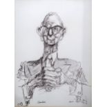 EMILIO COIA (SCOTTISH 1911-1997) CARDUS  Pen on paper, signed lower right, 29 x 20cm Condition