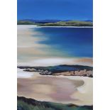 GEORGE SMITH (SCOTTISH CONTEMPORARY) LOCH ARNAN, SOUTH UIST Acrylic on board, signed lower left,