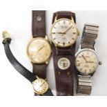 A collection of watches to include Omega, Laco, Paul Jobin and DelBana Condition report not