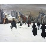 AFTER JEAN BERAUD PARIS STREET Oil on canvas, signed lower left, 60 x 72cm Condition report: