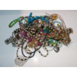 A collection of costume jewellery Condition report: Available upon request