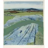 EVELYN PATHE (SCOTTISH CONTEMPORARY)  DUNADD Lithograph, signed lower right, titled, numbered (1/