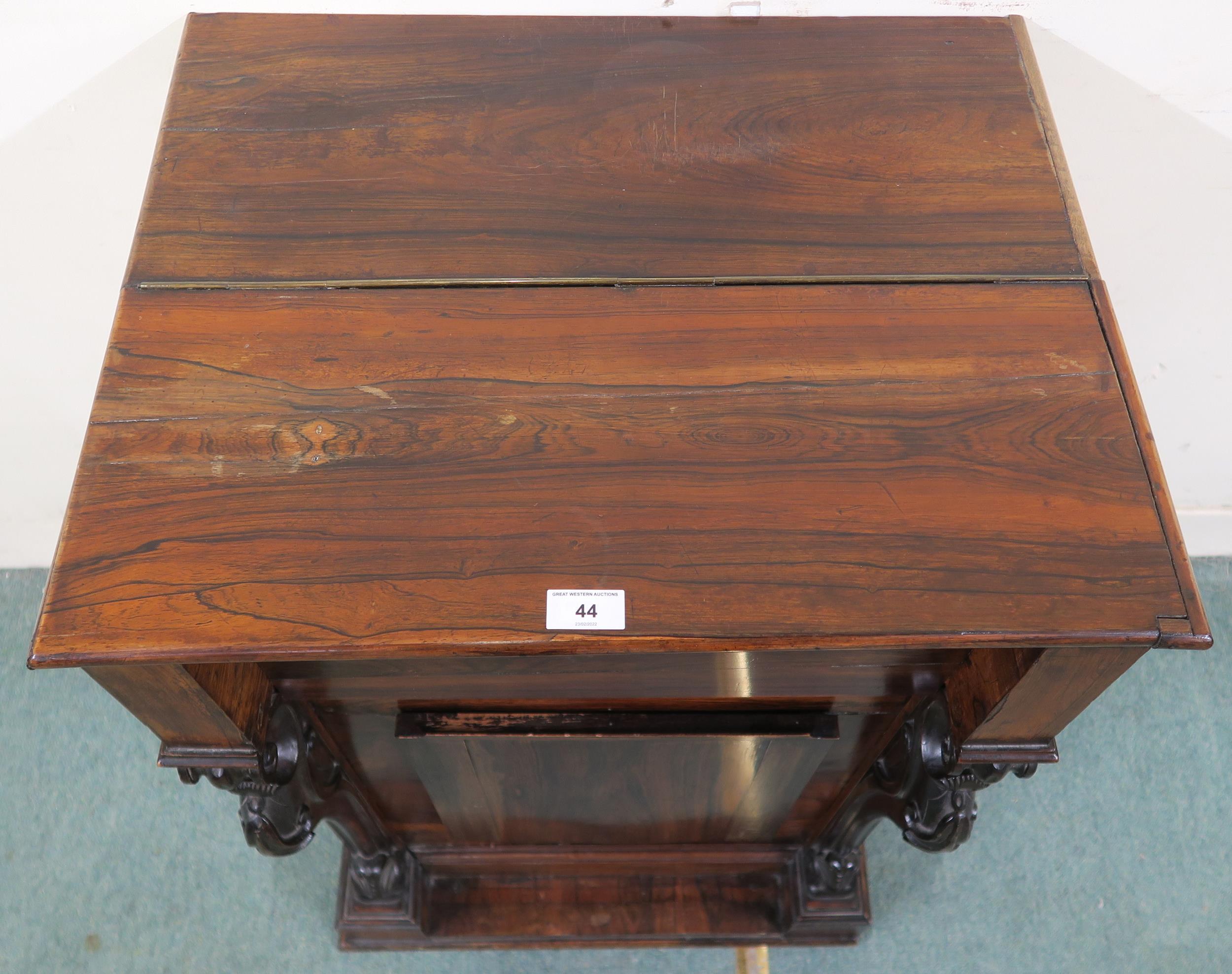 A Victorian rosewood side cabinet, 90cm high x 59cm wide x 48cm deep Condition Report:Available upon - Image 2 of 6