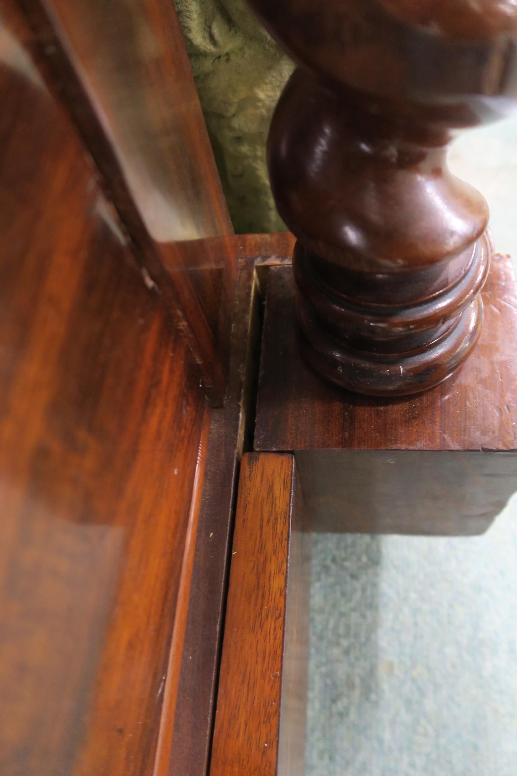 A Victorian mahogany "Scotch" chest of drawers with four above three drawers flanked by barley twist - Image 11 of 15