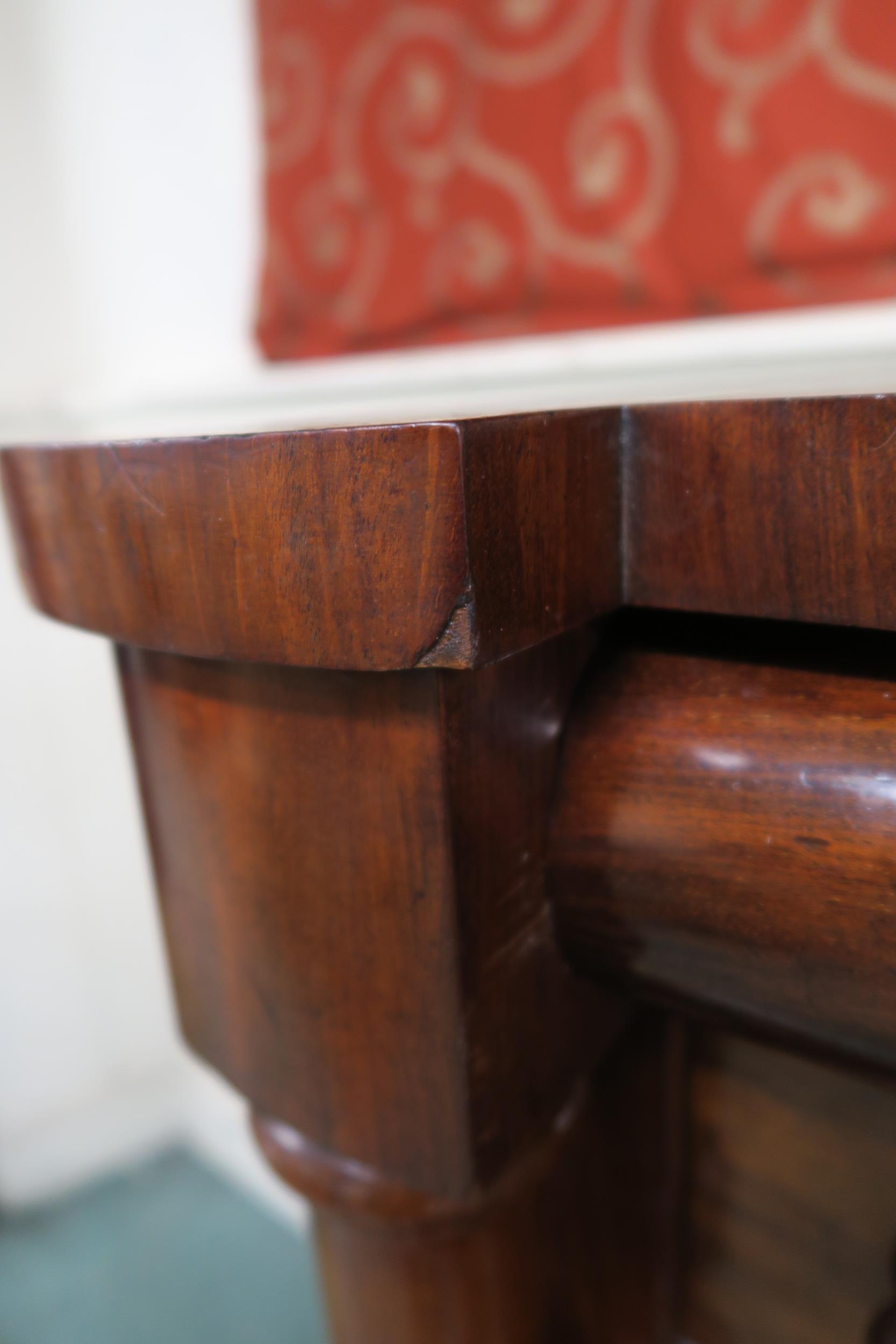 A Victorian mahogany "Scotch" chest of drawers with four above three drawers flanked by barley twist - Image 10 of 15