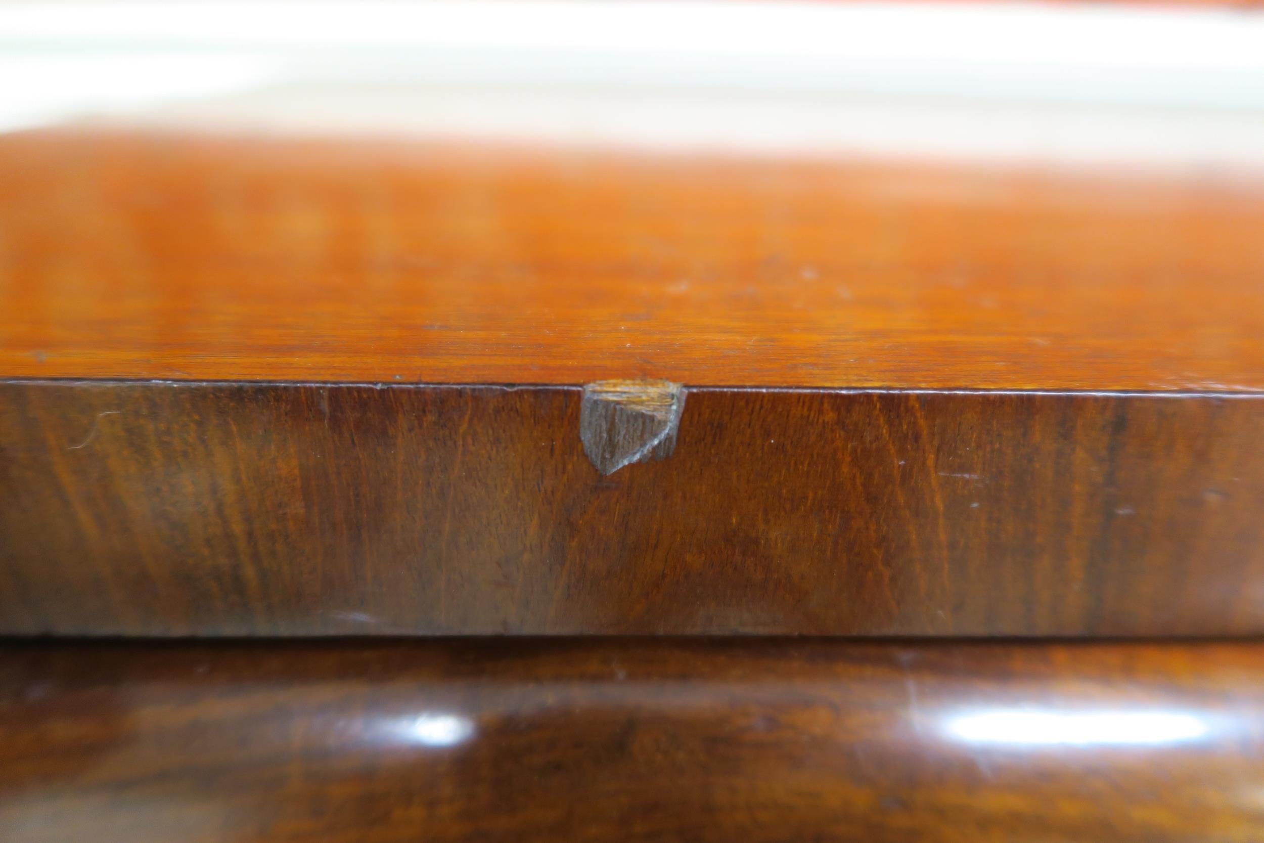 A Victorian mahogany "Scotch" chest of drawers with four above three drawers flanked by barley twist - Image 8 of 15