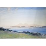 CECIL HUNT Firth of Clyde, signed, watercolour, 39 x 56cm Condition Report:Available upon request