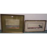 A framed watercolour signed P MacGregor Wilson RSW and another framed watercolour (2) Condition