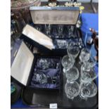A quantity of Caithness glass to include a Caithness Engraving Seasons glasses, a boxed Caithness