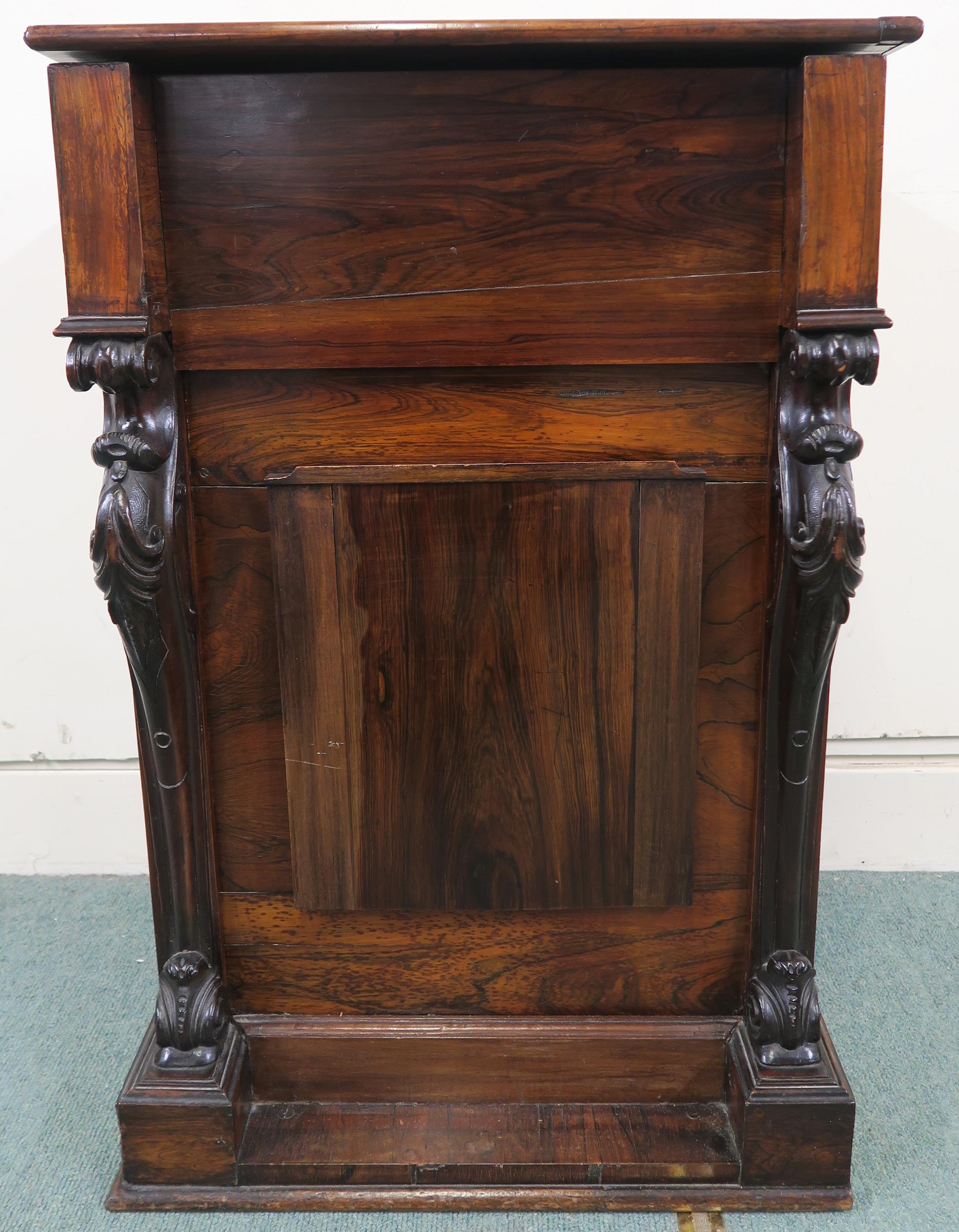 A Victorian rosewood side cabinet, 90cm high x 59cm wide x 48cm deep Condition Report:Available upon - Image 3 of 6