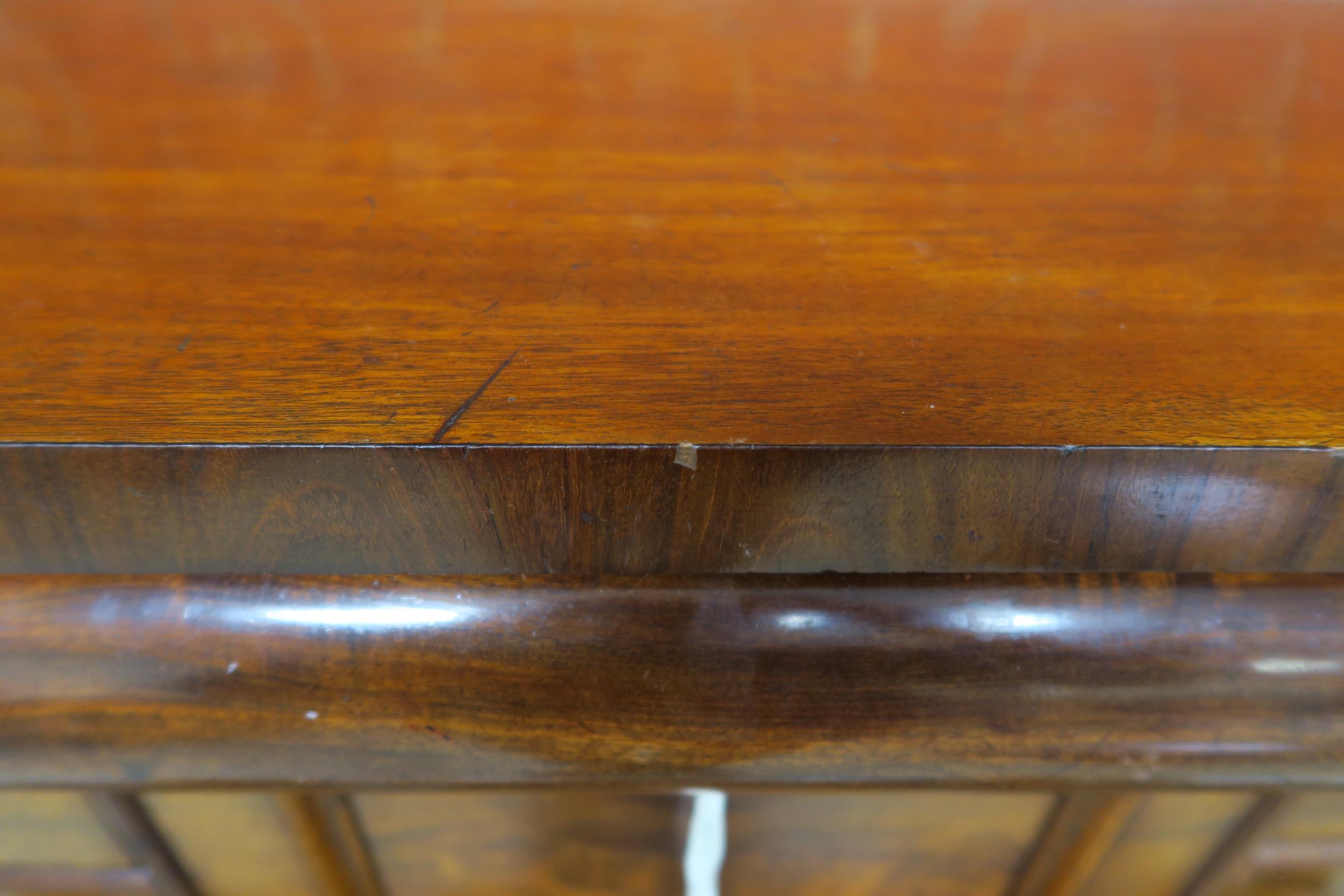 A Victorian mahogany "Scotch" chest of drawers with four above three drawers flanked by barley twist - Image 9 of 15